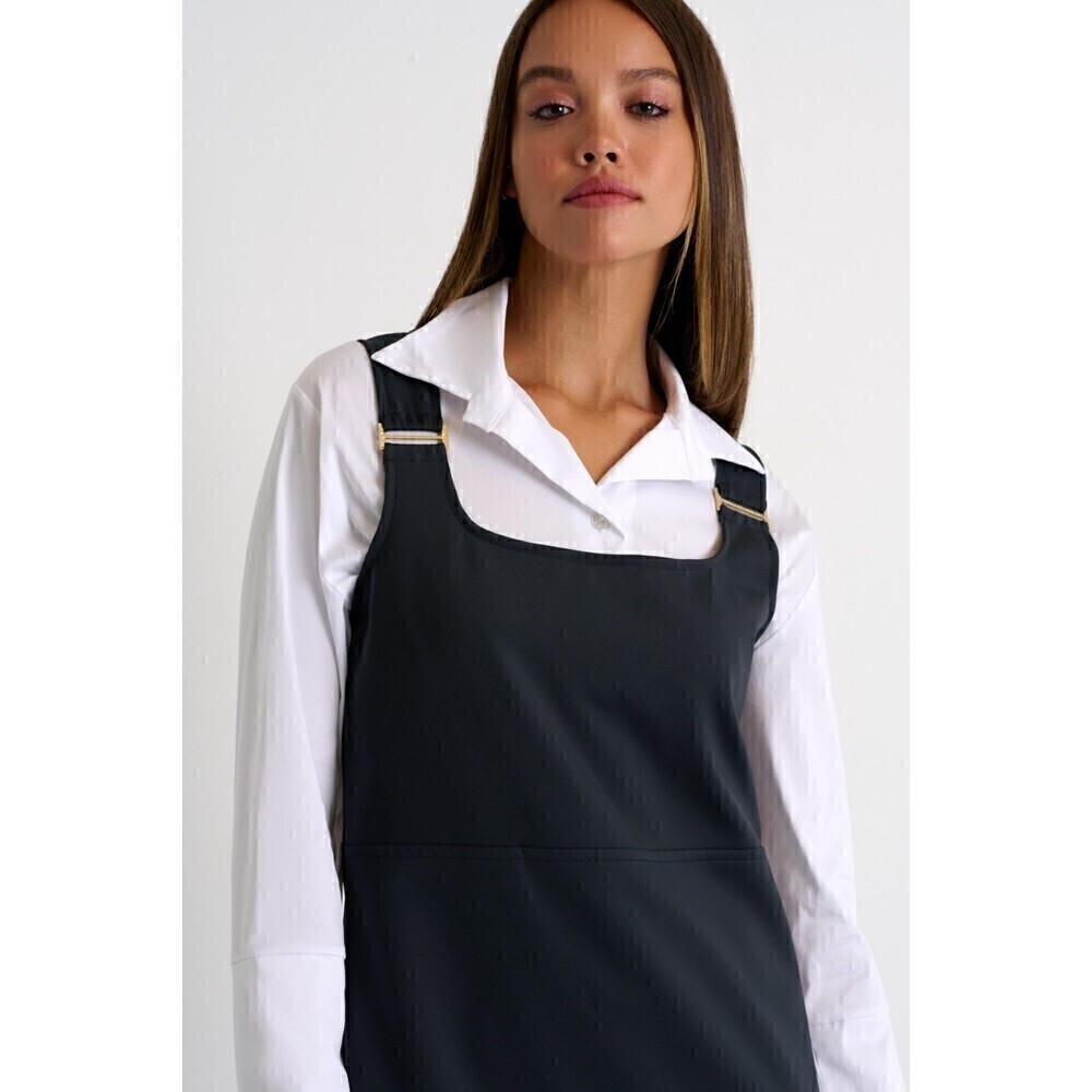 Shan Sofia Sheath Mini Dress Square Neck Anthracite Black 3D Jersey NWT Size 10 - Picture 3 of 16